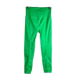 Free People Movement Good Karma Leggings High-Rise Ribbed Green Cropped Yoga M/L